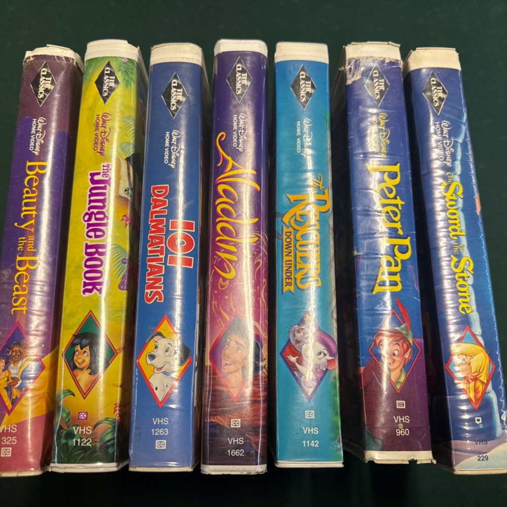 Disney VHS Black Diamond Collection (Set of 7)